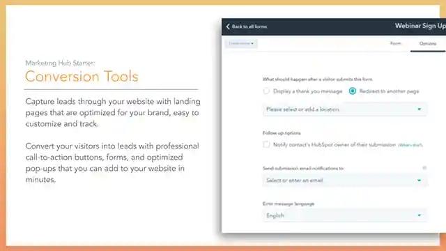 HubSpot Marketing Hub Forms Conversion Tools