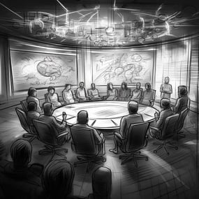 Pencil_sketch_of_a_team_meeting_where_business_professionals