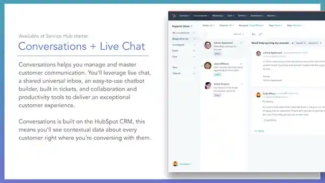 Service Hub Conversations + Live chat