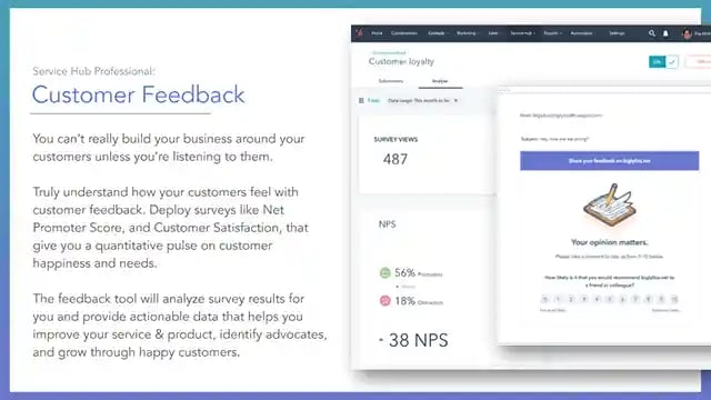 Service Hub Customer feedback