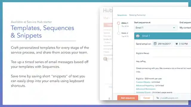 Service Hub Templates, Sequences & Snippets