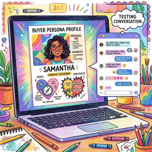 HubSpot Make My Persona buyer profile interface showing AI-generated persona details